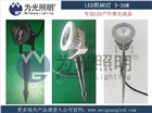 15W綠色光LED草坪插地投光燈